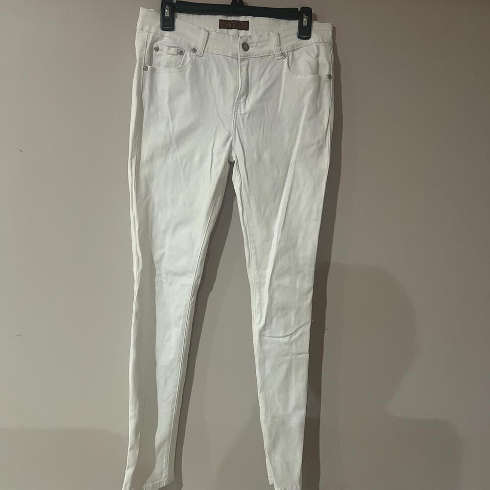 Sky white skinny jeans skinnyjeans